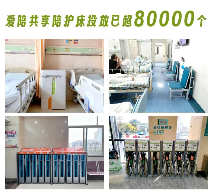 共享陪护床已投放超80000台,医院引进爱陪共享产品好评如潮